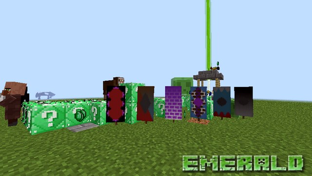 Mod emerald lucky block on Minecraft 1.8.9