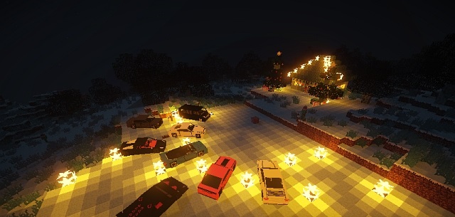 Download New Year's assembly Minecraft 1.6.4 with mods for weapons and cars